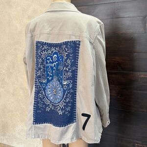 Upcycled d&co Tan Zen Jacket Size XL